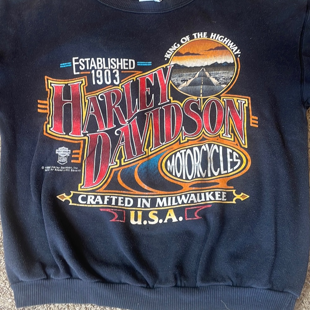 Vintage 1980s Harley Davidson sweater